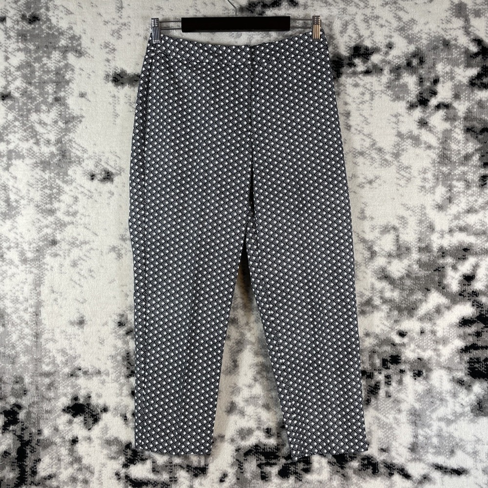 Susan Graver Pants Womens Size‎ 6 Geometric Career Office Poly Stretch